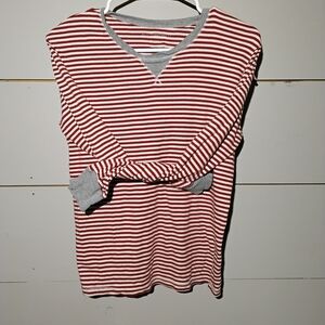 Burt's Bees Baby Red and White Striped Jammies